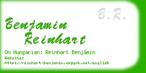 benjamin reinhart business card
