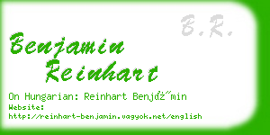 benjamin reinhart business card